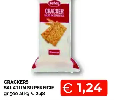 Crackers salati in superficie