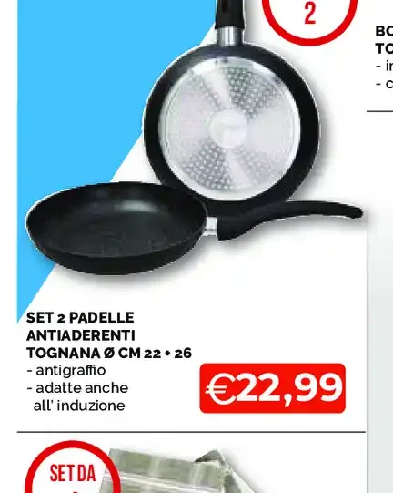 Set 2 padelle antiaderenti