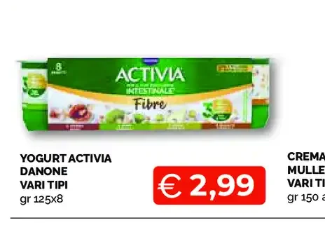 Yogurt Activia Danone vari tipi
