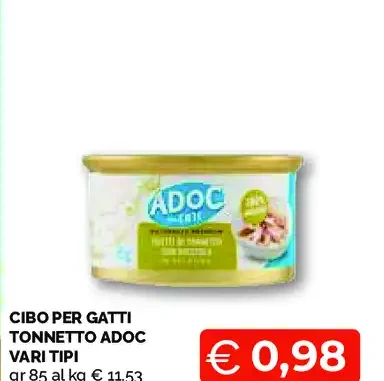 Cibo per gatti Tonnetto Adoc