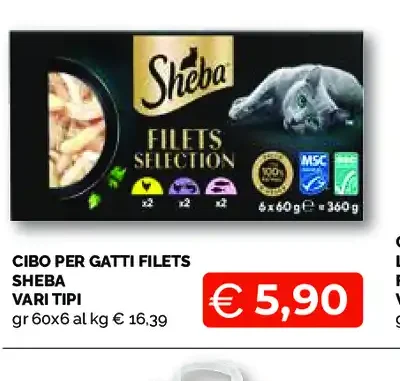Cibo per gatti filets Sheba vari tipi