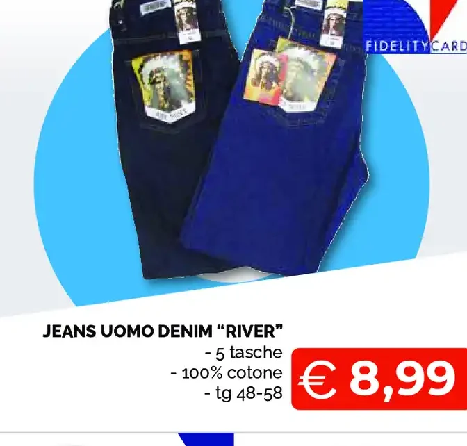 Jeans uomo denim River