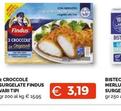 2 croccole surgelate Findus