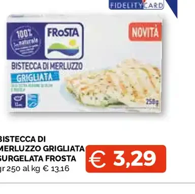 Bistecca di merluzzo grigliata surgelata Frosta