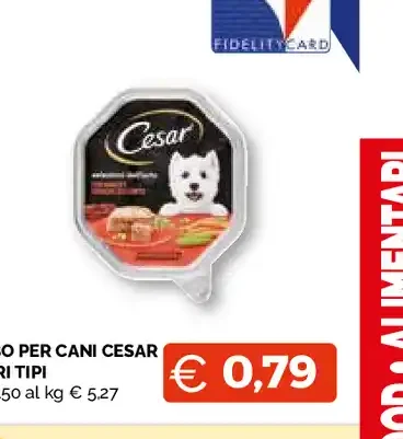 Cibo per cani Cesar vari tipi