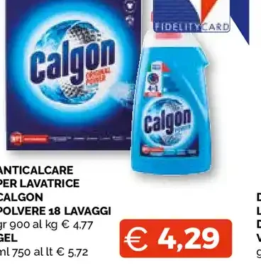 Anticalcare per lavatrice Calgon Polvere 18 lavaggi