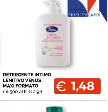 Detergente intimo Lenitivo Venus