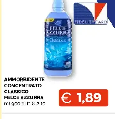 Ammorbidente concentrato classico Felce Azzurra