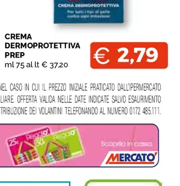 Crema dermoprotettiva Prep