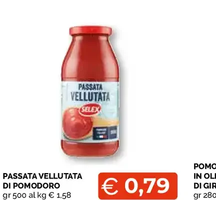 Passata vellutata di pomodoro Selex