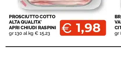 Prosciutto cotto Alta Qualità Apri Chiudi Raspini