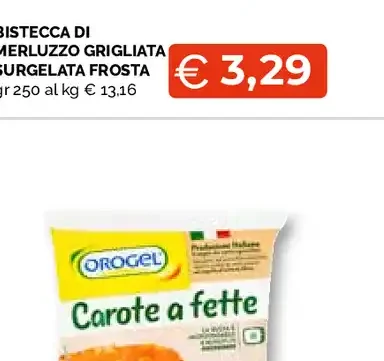 Bistecca di merluzzo grigliata surgelata Frosta