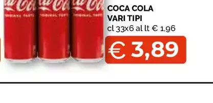 Coca Cola vari tipi