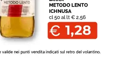 Birra metodo lento Ichnusa