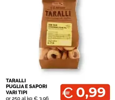 Taralli Puglia e Sapori vari tipi