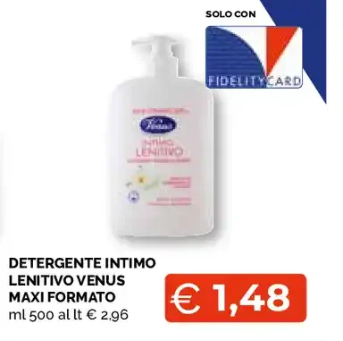 Detergente intimo Lenitivo Venus Malva formato