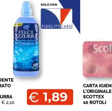Ammorbidente concentrato classico Felce Azzurra