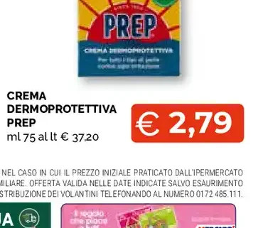 Crema dermoprotettiva Prep