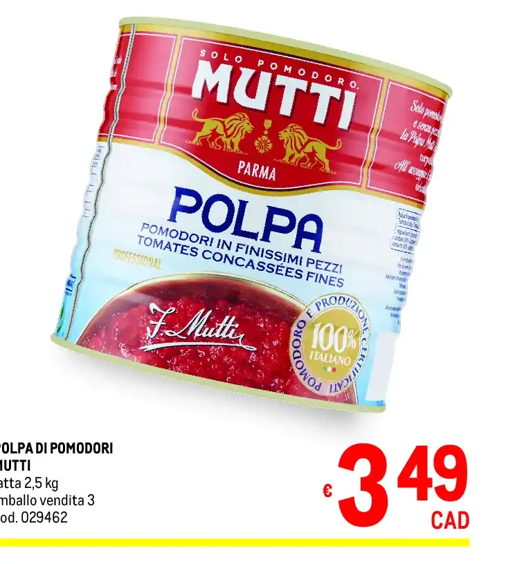 Polpa di pomodori Mutti