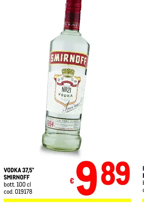Vodka 37,5° Smirnoff