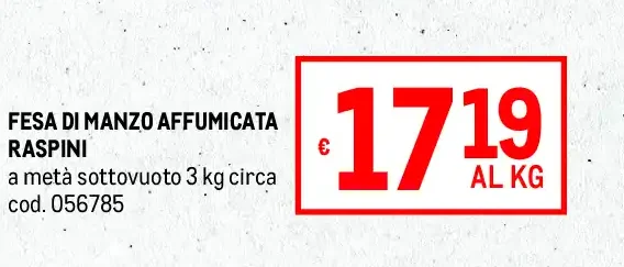 Fesa di manzo affumicata Raspini