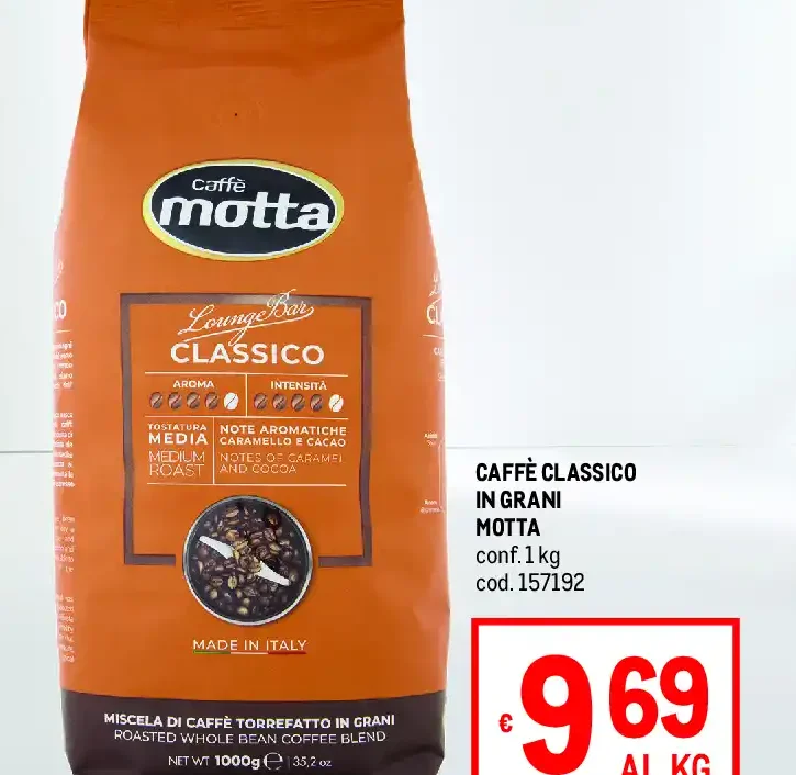 Caffè Classico in Grani Motta