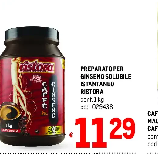 Preparato per Ginseng Solubile Istantaneo Ristora