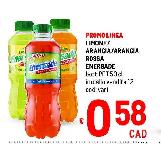 Limone/arancia/arancia rossa Energade
