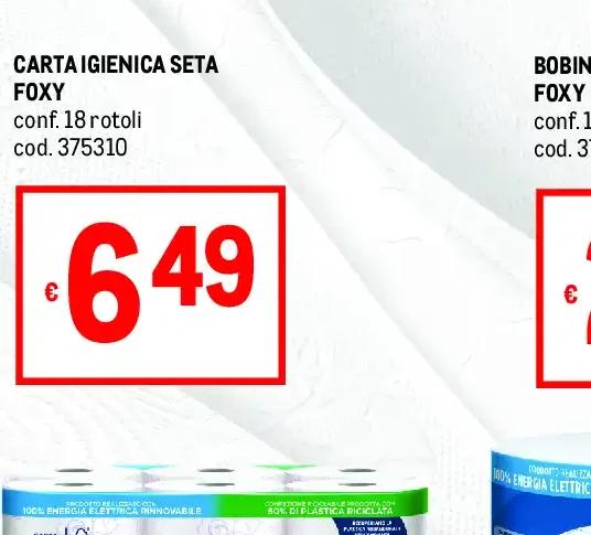 Carta igienica seta Foxy