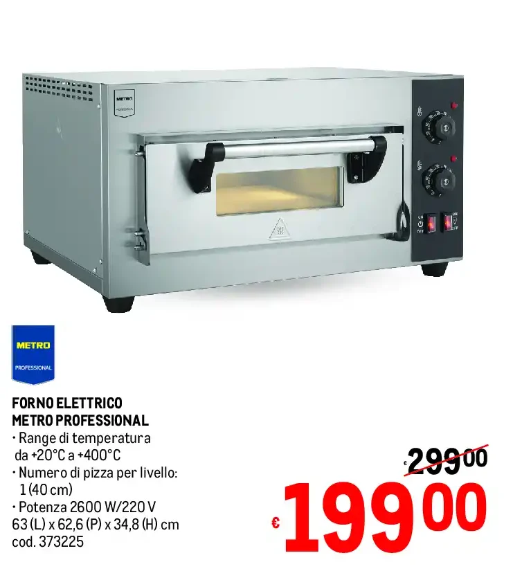 Forno elettrico Metro Professional