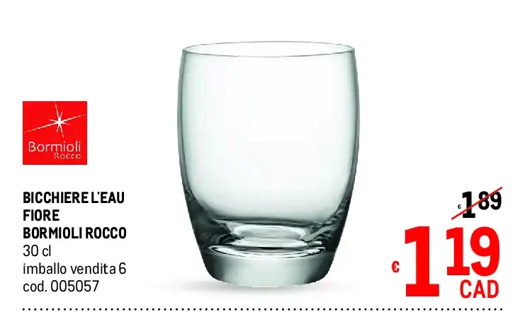 Bicchiere L'Eau Fiore 30 cl