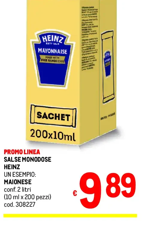 Salse monodose maionese