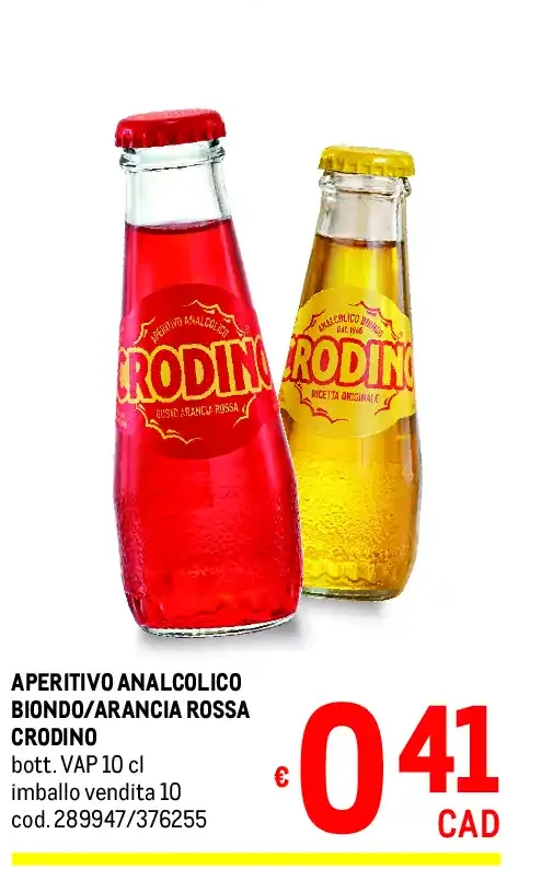 Aperitivo analcolico Crodino