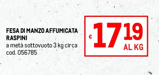 Fesa di manzo affumicata Raspini