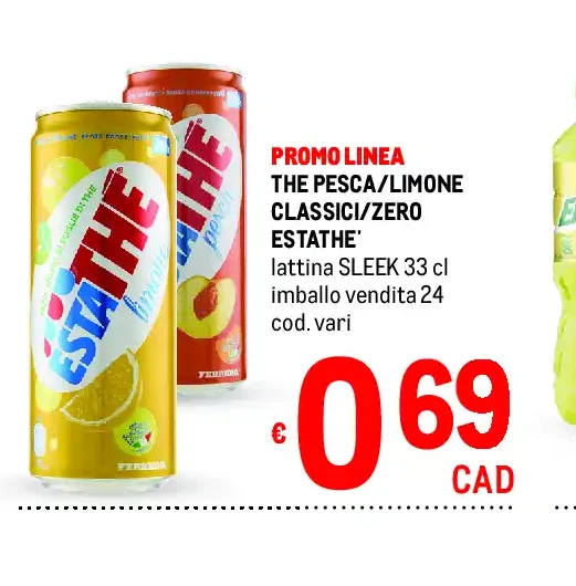 The pesca/limone Classici/Zero Estathé