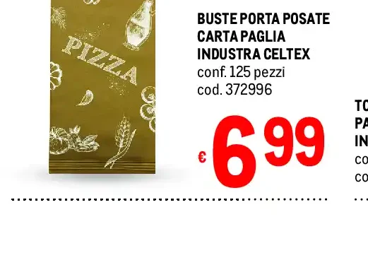 Buste porta posate carta paglia Industra Celtex