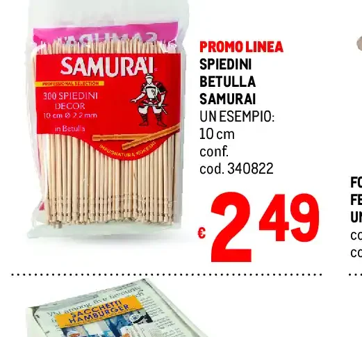 Spiedini betulla Samurai