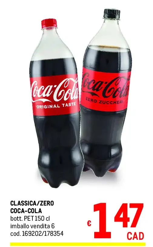 Coca-Cola classica/zero