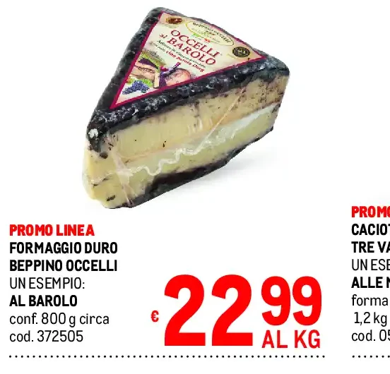 Formaggio d'uro Beppino Occelli al Barolo