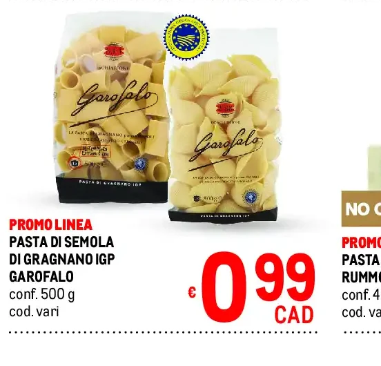 Pasta di semola di grano duro IGP Garofalo