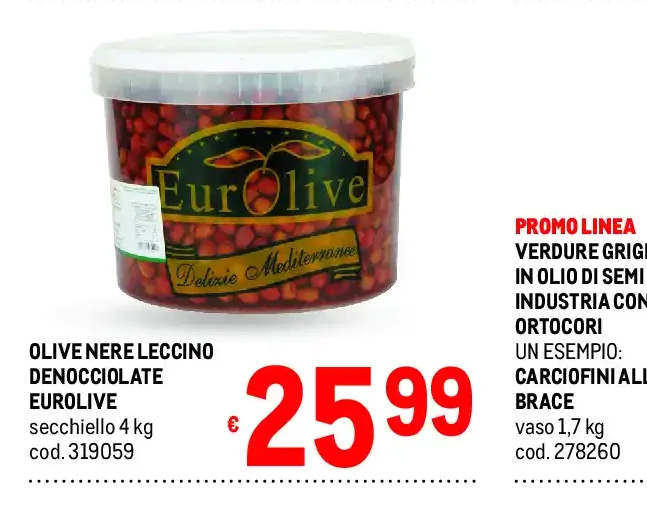 Olive nere leccino denocciolate