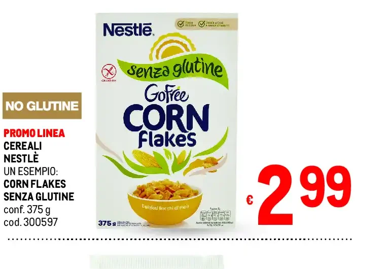 Corn Flakes senza glutine Nestlé