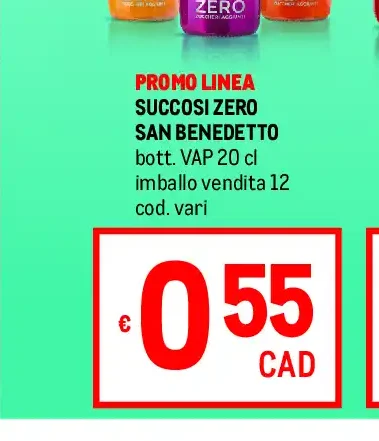Succhi Zero San Benedetto