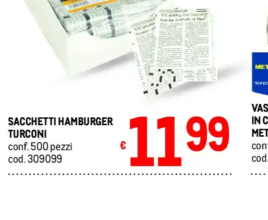 Sacchetti hamburger Turconi