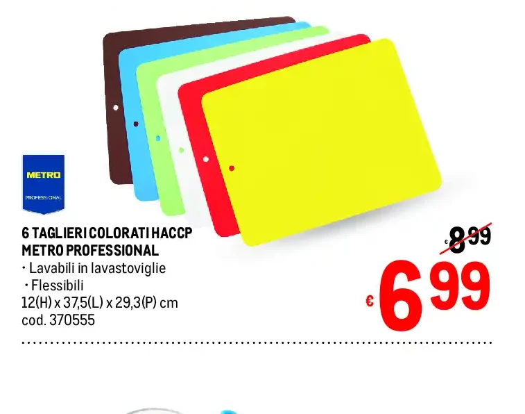 Taglieri colorati HACCP