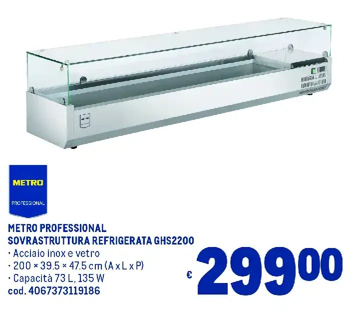 Sovrastruttura refrigerata GHS2200