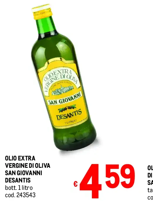 Olio extra vergine di oliva San Giovanni Desantis