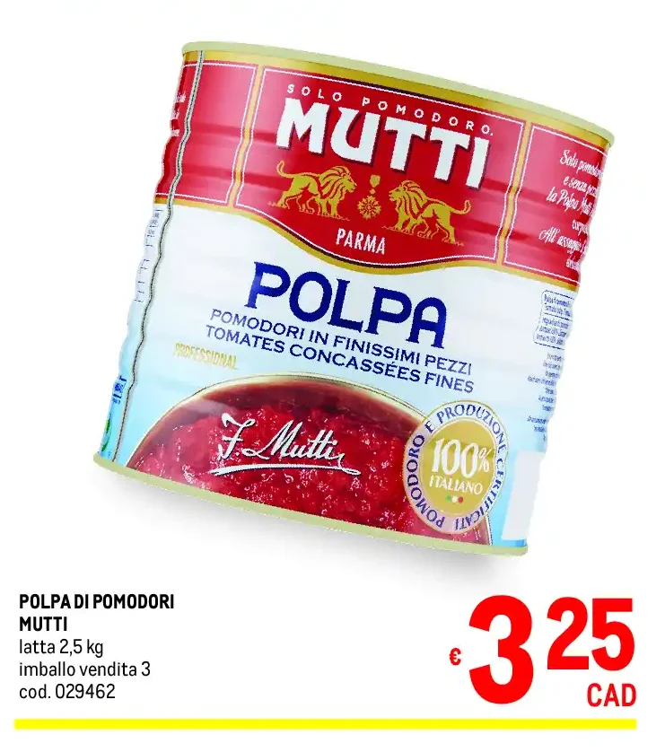 Polpa di pomodori Mutti
