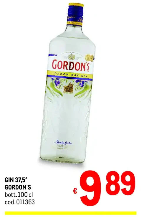 Gin 37,5° Gordon's