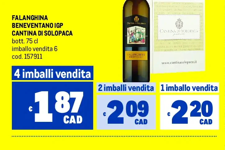 Falanghina Beneventano IGP Cantina di Solopaca